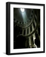 Christian Worshippers Attend Orthodox Good Friday Procession at Church of Holy Sepulchre-null-Framed Photographic Print