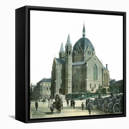 Christiania (Present Day Oslo, Norway), Church of the Trinity-Leon, Levy et Fils-Framed Stretched Canvas
