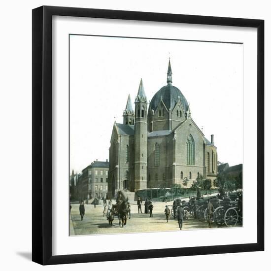 Christiania (Present Day Oslo, Norway), Church of the Trinity-Leon, Levy et Fils-Framed Photographic Print