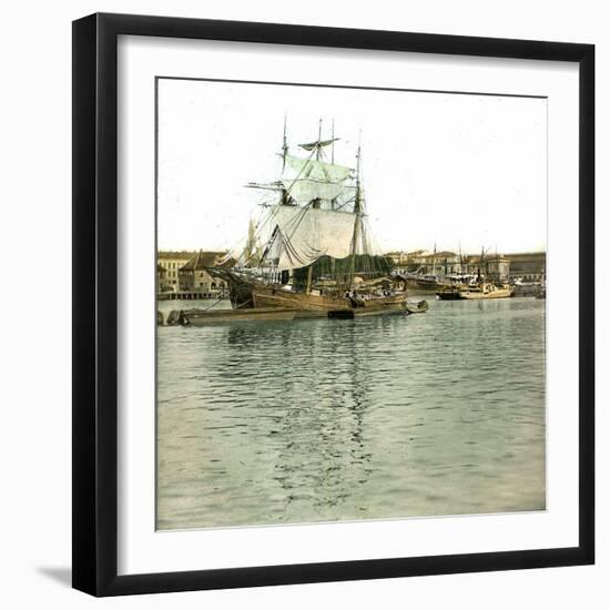 Christiania (Present Day Oslo, Norway), the Port-Leon, Levy et Fils-Framed Photographic Print