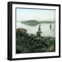 Christiania (Present Day Oslo, Norway), View of the Fjord-Leon, Levy et Fils-Framed Photographic Print