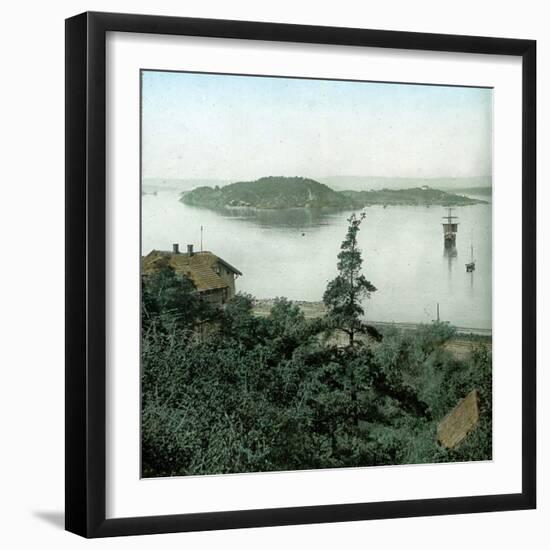 Christiania (Present Day Oslo, Norway), View of the Fjord-Leon, Levy et Fils-Framed Photographic Print