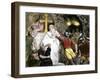 Christians in the Catacombs Arrested by Roman Soldiers-null-Framed Giclee Print
