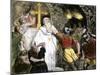 Christians in the Catacombs Arrested by Roman Soldiers-null-Mounted Giclee Print