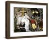 Christians in the Catacombs Arrested by Roman Soldiers-null-Framed Giclee Print