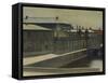 Christiansborg Palace from the Marmorbroen Bridge-Vilhelm Hammershoi-Framed Stretched Canvas