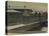 Christiansborg Palace from the Marmorbroen Bridge-Vilhelm Hammershoi-Stretched Canvas