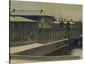 Christiansborg Palace from the Marmorbroen Bridge-Vilhelm Hammershoi-Stretched Canvas