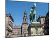 Christiansborgs Palace, home of the Danish Parliament, with statue of King Frederik VII, Copenhagen-Jean Brooks-Mounted Photographic Print