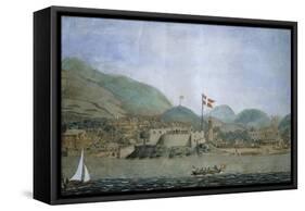 Christianstaed on Croxe Island, Today a District of the United States Virgin Islands.-null-Framed Stretched Canvas