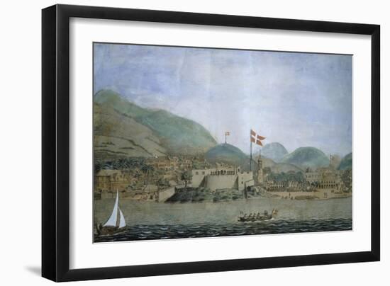 Christianstaed on Croxe Island, Today a District of the United States Virgin Islands.-null-Framed Giclee Print