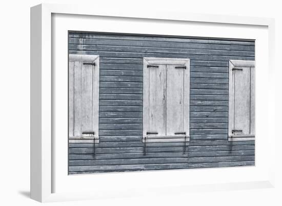 Christiansted, Saint Croix, Us Virgin Islands. Window Shutters-Janet Muir-Framed Photographic Print