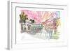 Christiansted St Croix Colonial Street Scene US Virgin Islands II-M. Bleichner-Framed Art Print