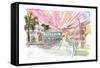 Christiansted St Croix Colonial Street Scene US Virgin Islands II-M. Bleichner-Framed Stretched Canvas