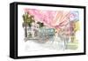 Christiansted St Croix Colonial Street Scene US Virgin Islands II-M. Bleichner-Framed Stretched Canvas