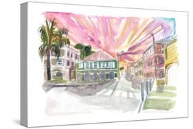 Christiansted St Croix Colonial Street Scene US Virgin Islands II-M. Bleichner-Stretched Canvas