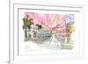 Christiansted St Croix Colonial Street Scene US Virgin Islands II-M. Bleichner-Framed Art Print