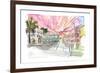 Christiansted St Croix Colonial Street Scene US Virgin Islands II-M. Bleichner-Framed Art Print