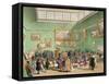 Christie's Auction Room, Aquatinted by J. Bluck-Thomas Rowlandson-Framed Stretched Canvas