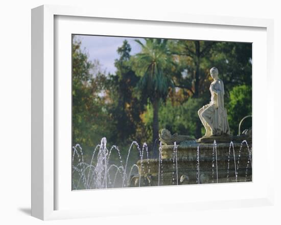 Christina Gardens, Plaza De Jerez, Seville (Sevilla), Andalucia (Andalusia), Spain, Europe-Duncan Maxwell-Framed Photographic Print