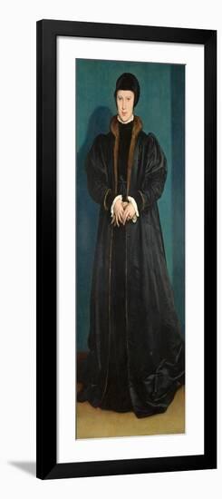 Christina of Denmark (1522-90) Duchess of Milan, Probably 1538-Hans Holbein the Younger-Framed Giclee Print