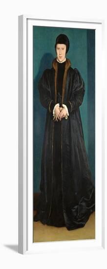 Christina of Denmark (1522-90) Duchess of Milan, Probably 1538-Hans Holbein the Younger-Framed Giclee Print