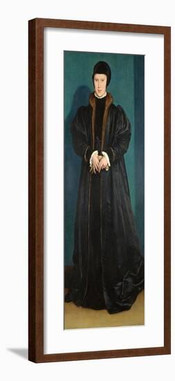 Christina of Denmark (1522-90) Duchess of Milan, Probably 1538-Hans Holbein the Younger-Framed Giclee Print