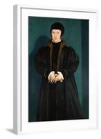 Christina of Denmark, Duchess of Milan in Mourning-Hans Holbein the Younger-Framed Art Print