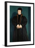 Christina of Denmark, Duchess of Milan in Mourning-Hans Holbein the Younger-Framed Art Print