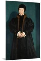 Christina of Denmark, Duchess of Milan in Mourning-Hans Holbein the Younger-Mounted Art Print