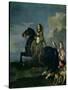 Christina of Sweden on Horseback-Sebastien Bourdon-Stretched Canvas