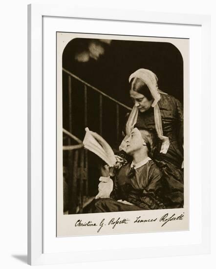 Christina Rossetti and Her Mother Frances Rossetti, 7th October 1863-Charles Lutwidge Dodgson-Framed Giclee Print