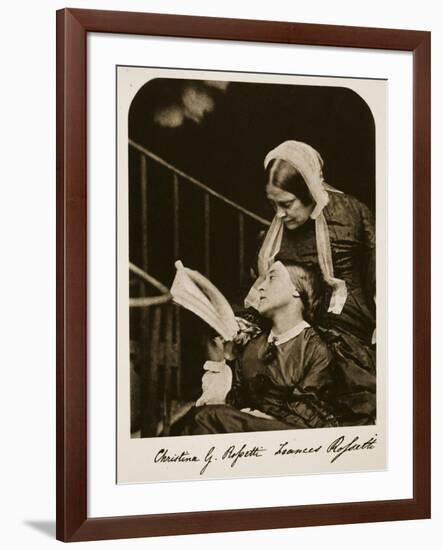 Christina Rossetti and Her Mother Frances Rossetti, 7th October 1863-Charles Lutwidge Dodgson-Framed Giclee Print