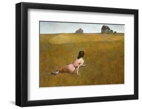 Christina's World, 1948-Andrew Wyeth-Framed Art Print