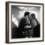 Christine by Pierre Gaspard Huit with Romy Schneider and Alain Delon, 1958 (b/w photo)-null-Framed Photo