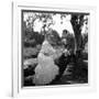 Christine by Pierre Gaspard Huit with Romy Schneider and Alain Delon, 1958 (b/w photo)-null-Framed Photo