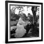 Christine by Pierre Gaspard Huit with Romy Schneider and Alain Delon, 1958 (b/w photo)-null-Framed Photo