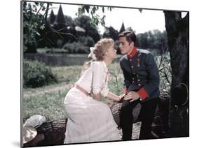 Christine by Pierre Gaspard Huit with Romy Schneider and Alain Delon, 1958 (photo)-null-Mounted Photo