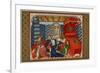 Christine De Pisan Presenting Her Book to Isabel of Bavaria, Queen of Charles VI of France-null-Framed Giclee Print