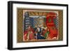 Christine De Pisan Presenting Her Book to Isabel of Bavaria, Queen of Charles VI of France-null-Framed Premium Giclee Print