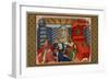 Christine De Pisan Presenting Her Book to Isabel of Bavaria, Queen of Charles VI of France-null-Framed Premium Giclee Print