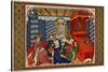 Christine De Pisan Presenting Her Book to Isabel of Bavaria, Queen of Charles VI of France-null-Stretched Canvas