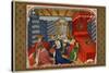 Christine De Pisan Presenting Her Book to Isabel of Bavaria, Queen of Charles VI of France-null-Stretched Canvas