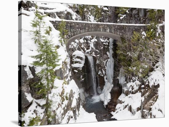 Christine Falls, Rainier National Park, Mt, Washington, Usa-Jamie & Judy Wild-Stretched Canvas