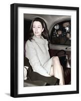 Christine Keeler Arriving at the Old Bailey, London, 1963-null-Framed Photographic Print