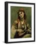 Christine Nilson or the Bohemian with a Mandolin, 1874-Jean-Baptiste-Camille Corot-Framed Giclee Print