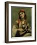 Christine Nilson or the Bohemian with a Mandolin, 1874-Jean-Baptiste-Camille Corot-Framed Giclee Print