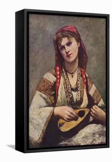 'Christine Nilsson', 1874 (1935)-Jean-Baptiste-Camille Corot-Framed Stretched Canvas