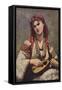 'Christine Nilsson', 1874 (1935)-Jean-Baptiste-Camille Corot-Framed Stretched Canvas