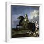 Christine of Sweden on Horseback, 1653-1654-Sebastien Bourdon-Framed Giclee Print